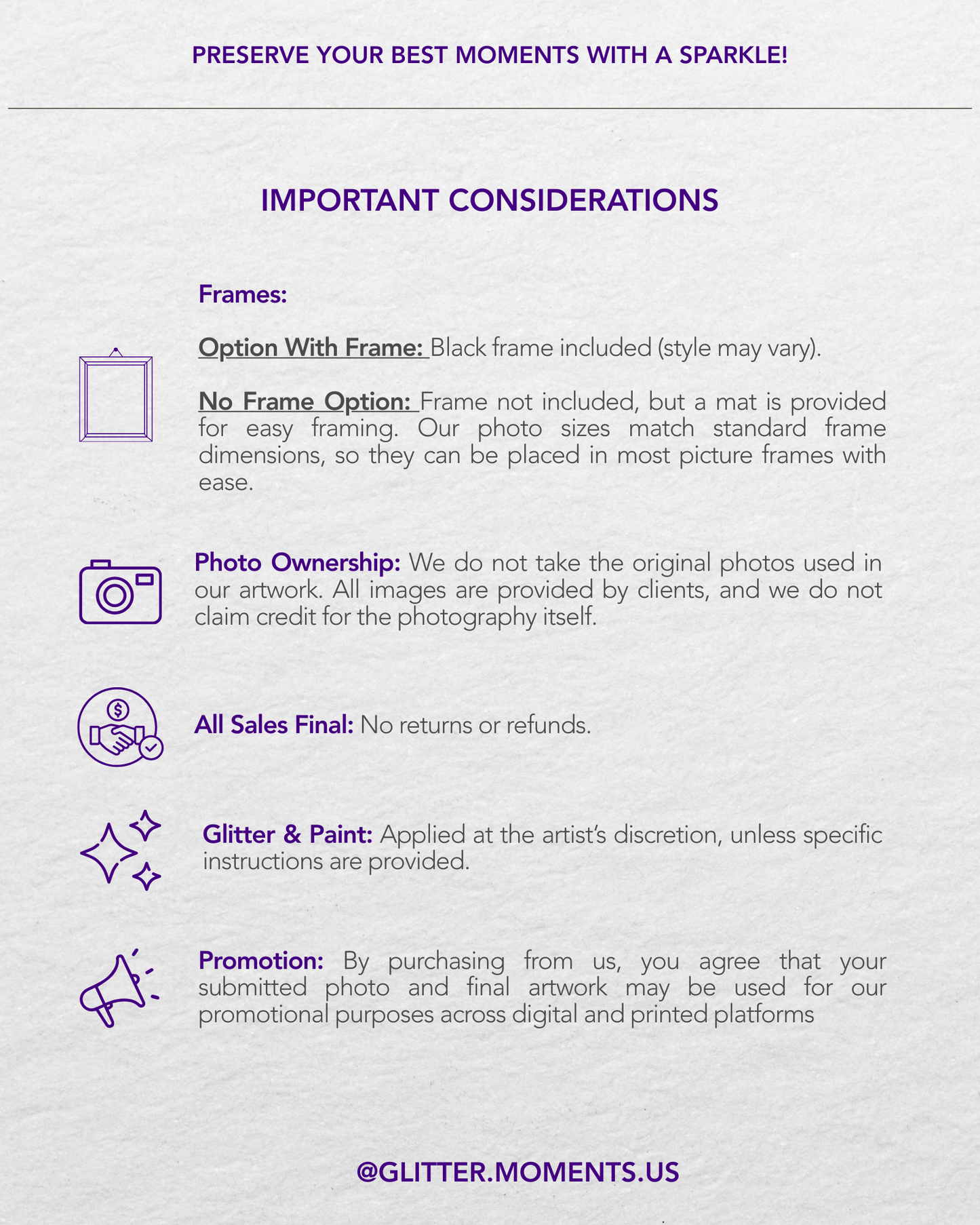 Pregnancy Glitter Photo Prints