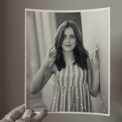 Self Portrait Glitter Photo Prints