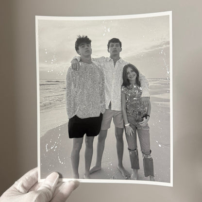 Family Glitter Photo Prints