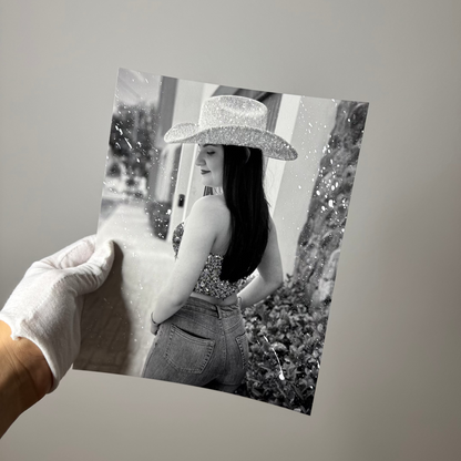 Self Portrait Glitter Photo Prints