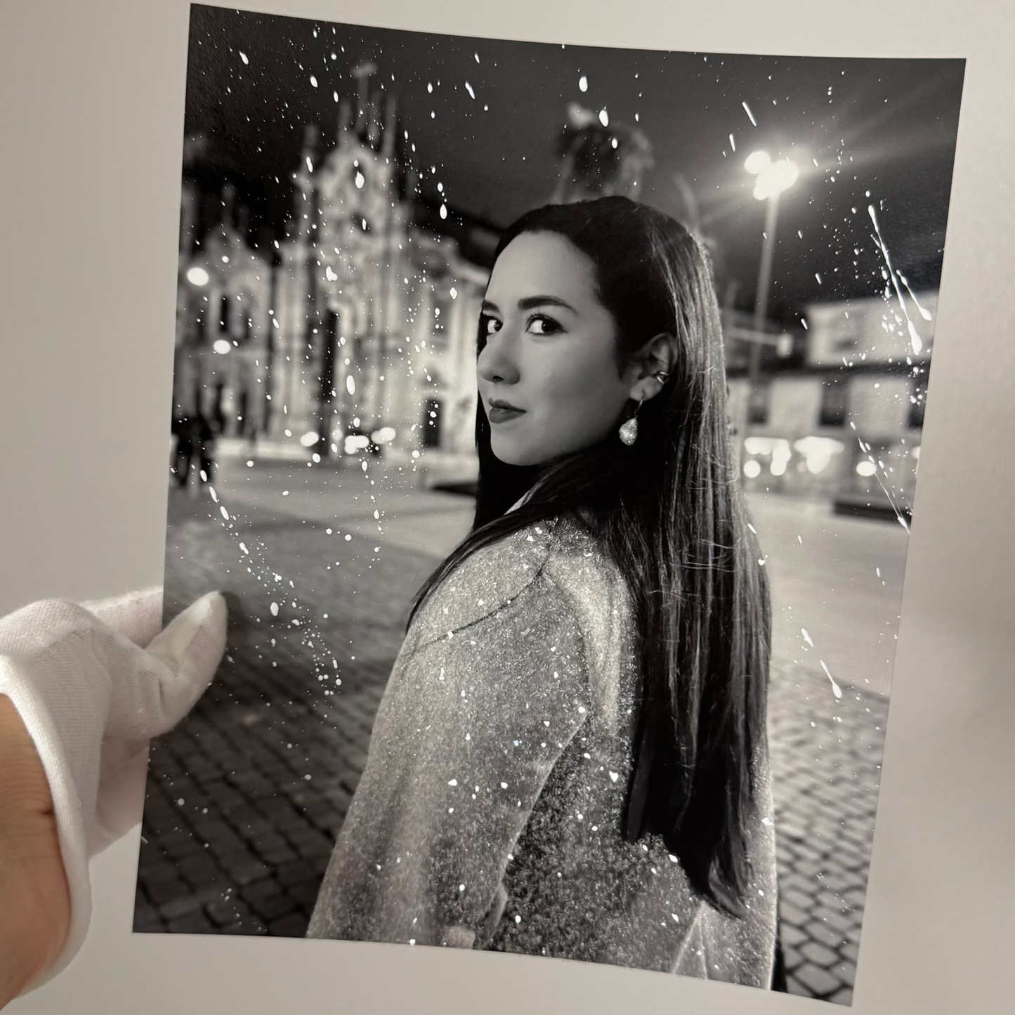 Self Portrait Glitter Photo Prints