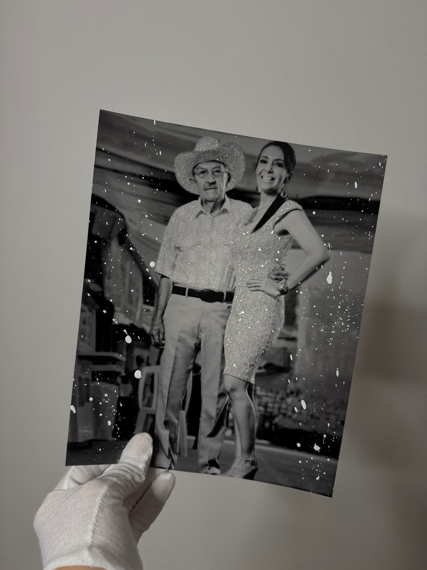 Memorial Glittered Photo Prints