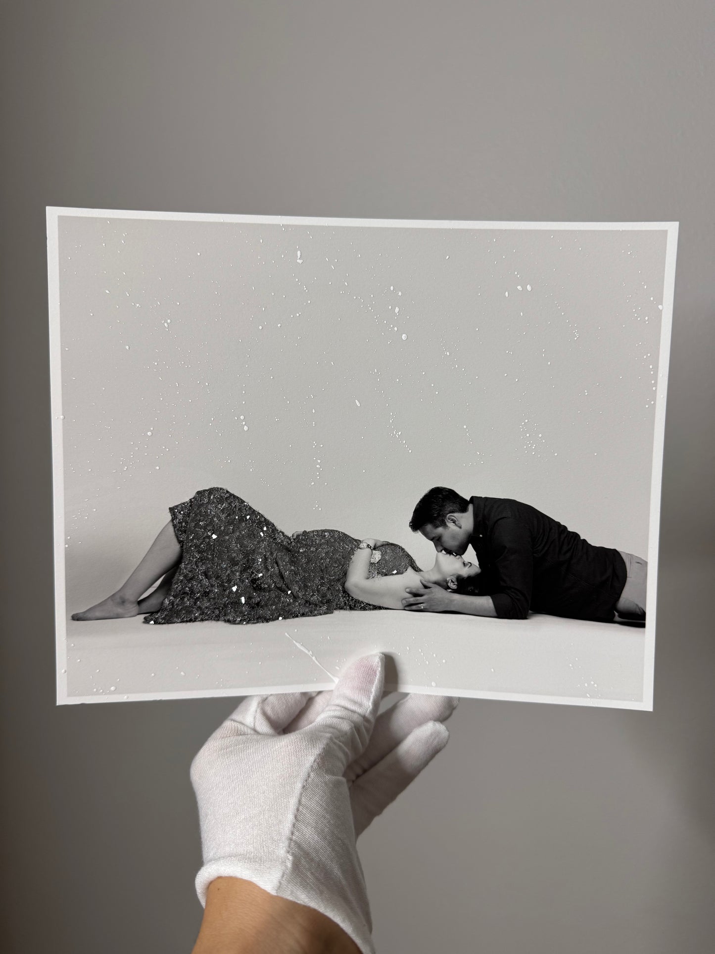 Pregnancy Glittered Photo Prints