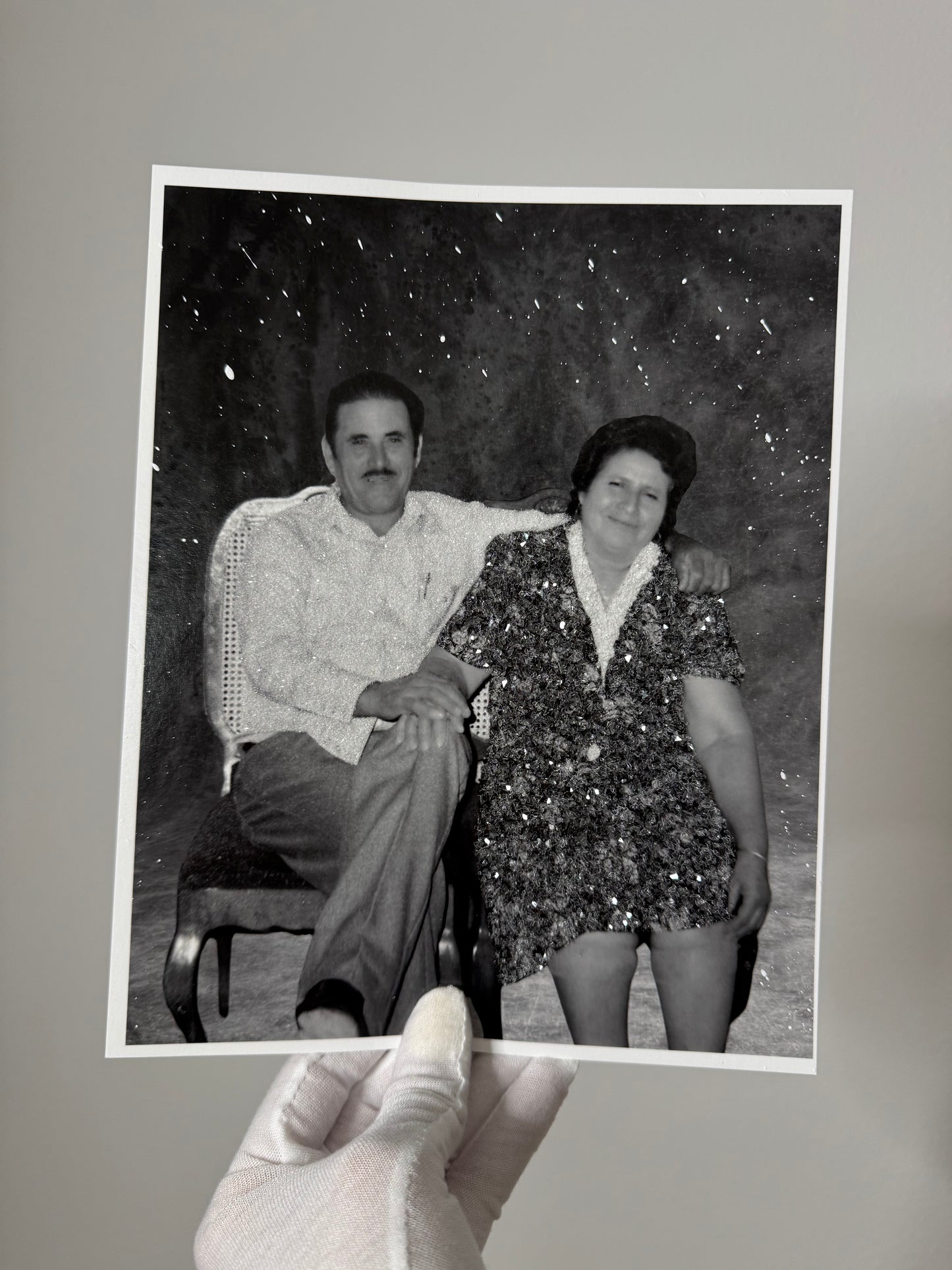 Memorial Glittered Photo Prints