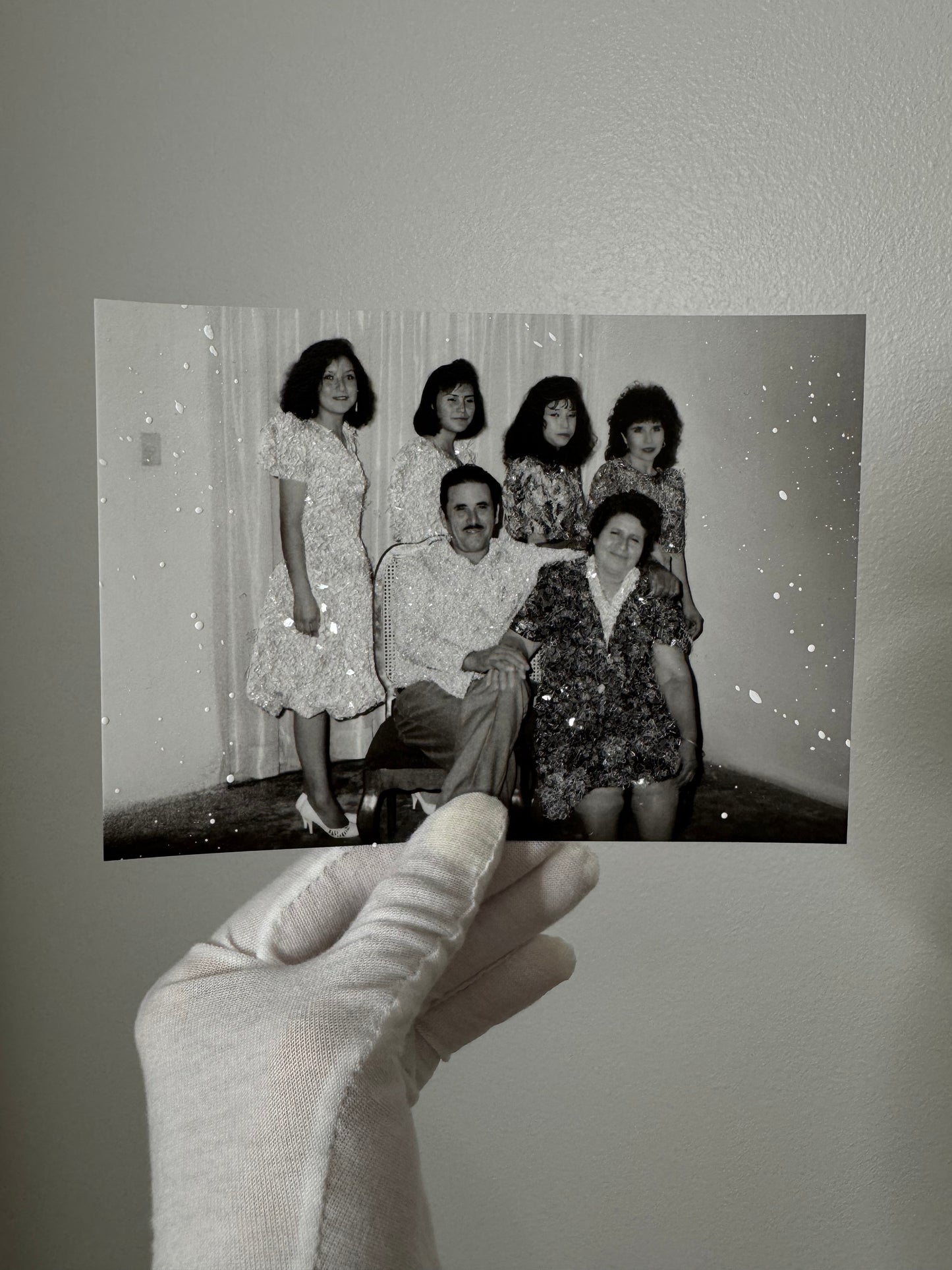 Family Glittered Photo Prints