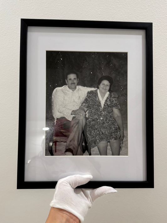 Memorial Glittered Photo Prints
