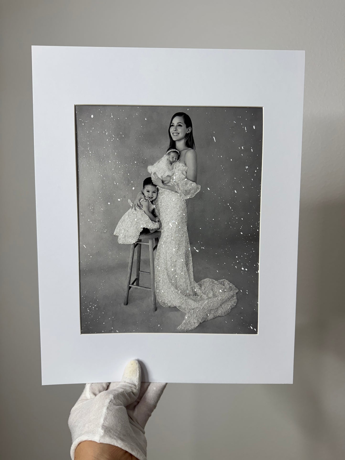 Pregnancy Glittered Photo Prints