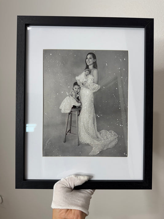 Pregnancy Glittered Photo Prints