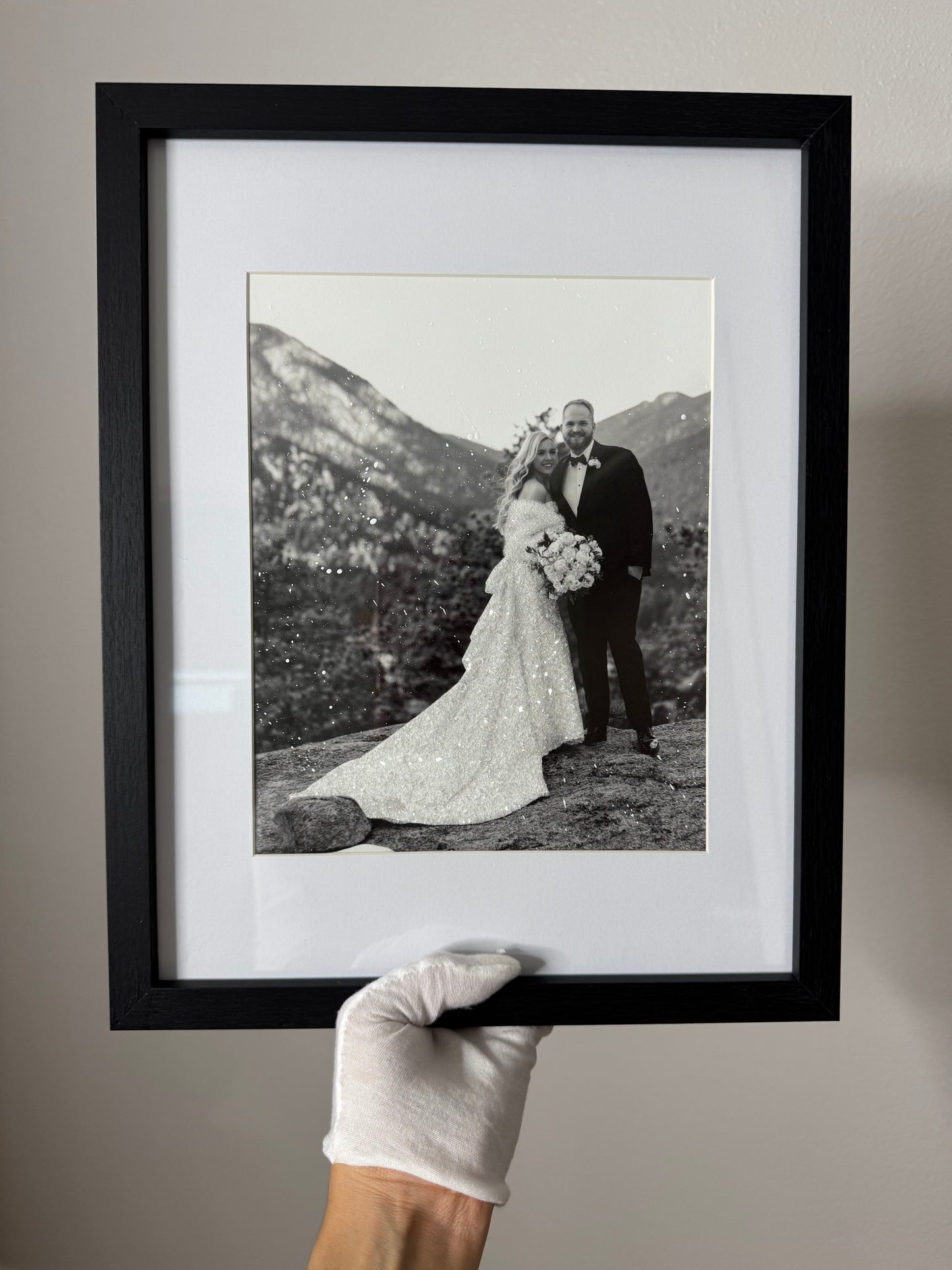 Wedding Glittered Photo Prints