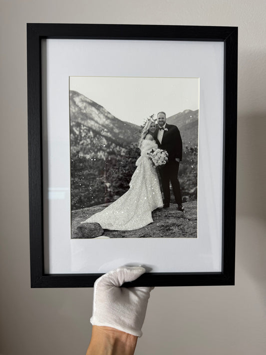 Wedding Glittered Photo Prints