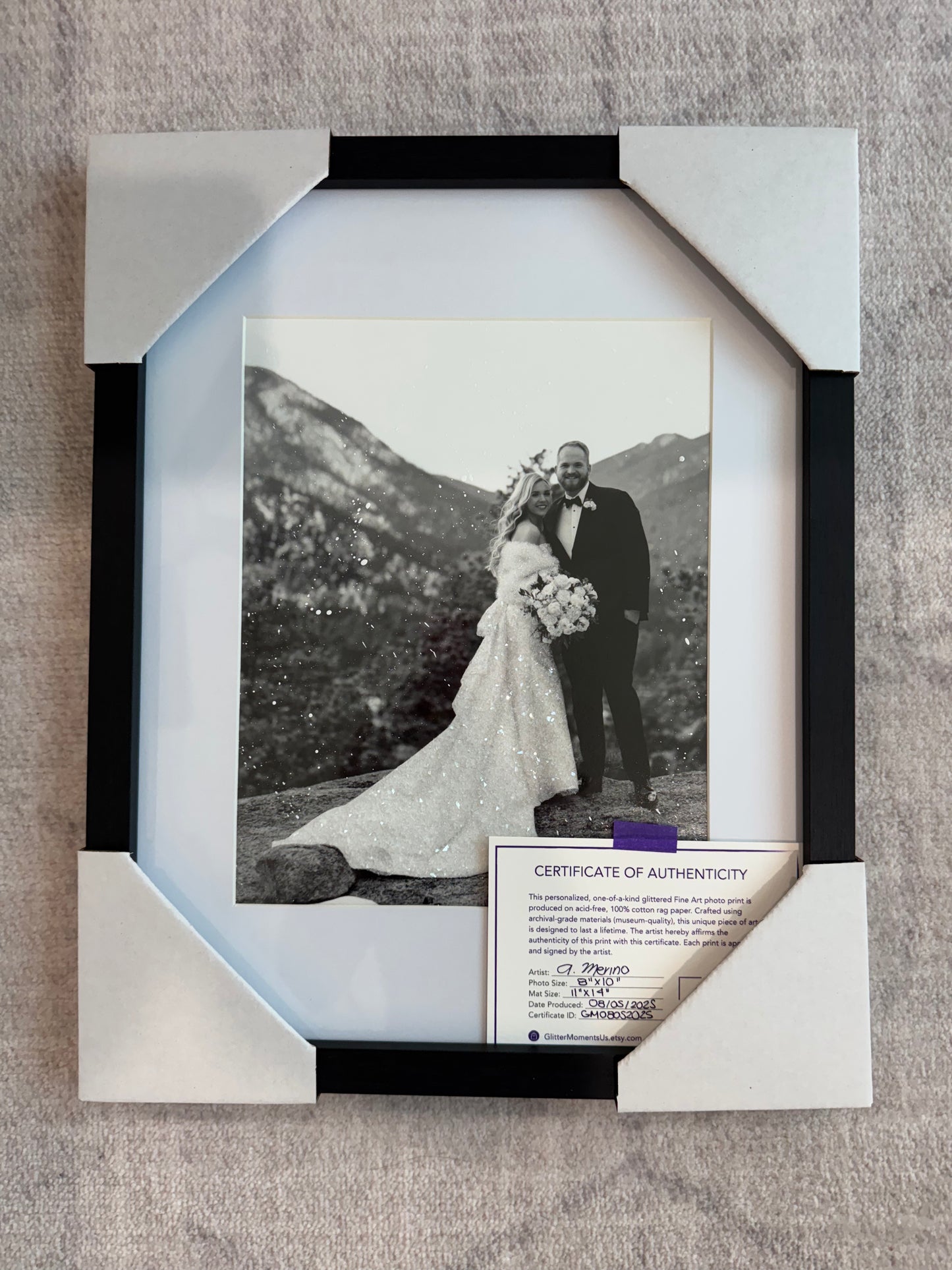 Family Glittered Photo Prints