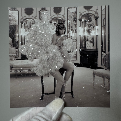 Celebrity Portrait Glitter Photo Prints