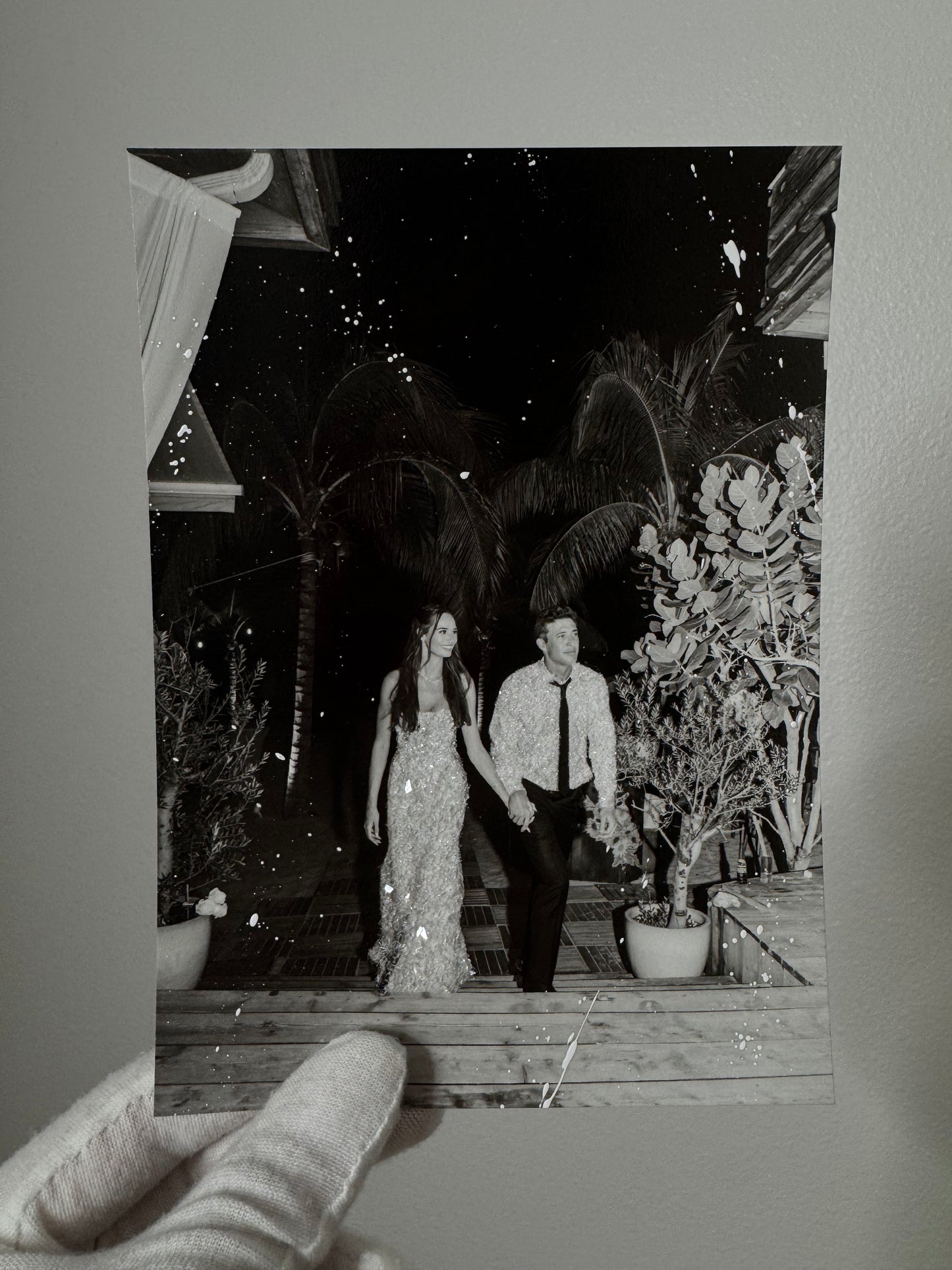 Wedding Glittered Photo Prints