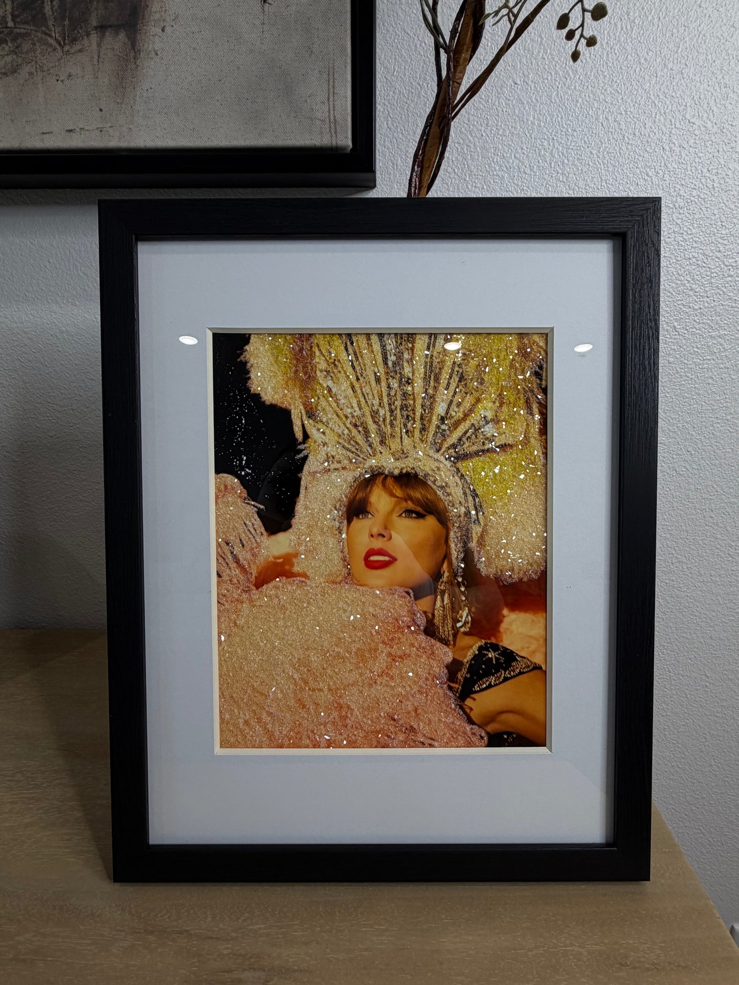 Celebrity Portrait Glitter Photo Prints