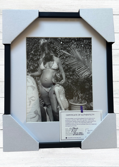 Pregnancy Glitter Photo Prints