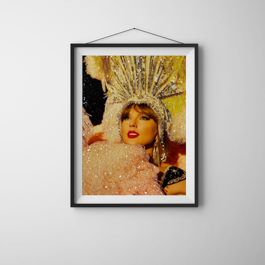 Celebrity Portrait Glitter Photo Prints