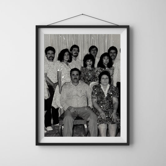 Family Glitter Photo Prints