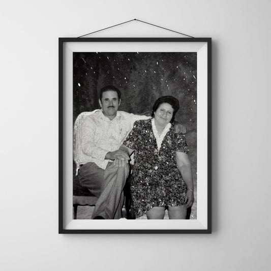 Memorial Glitter Photo Prints