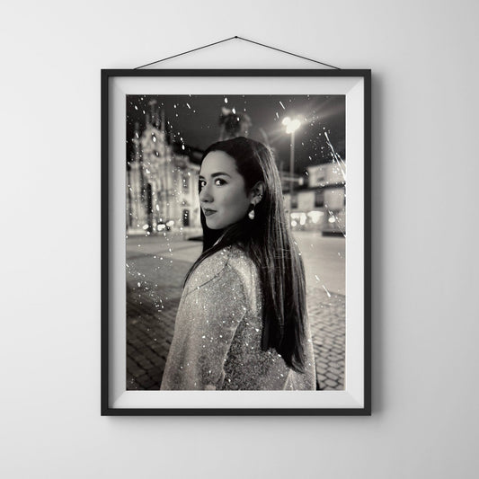 Self Portrait Glitter Photo Prints