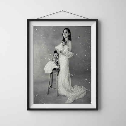 Pregnancy Glitter Photo Prints