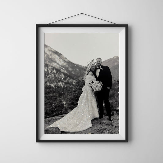 Wedding Glitter Photo Prints