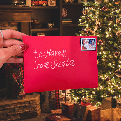 Custom Christmas Glitter Photo Ornament