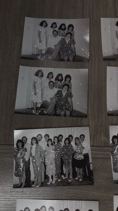 Family Glitter Photo Prints