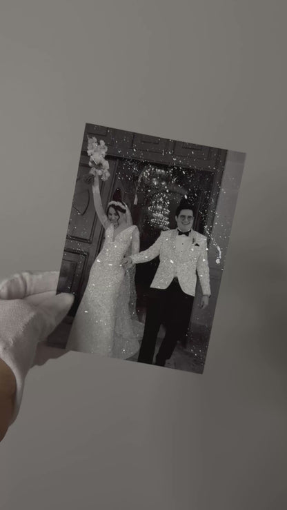 Wedding Glittered Photo Prints