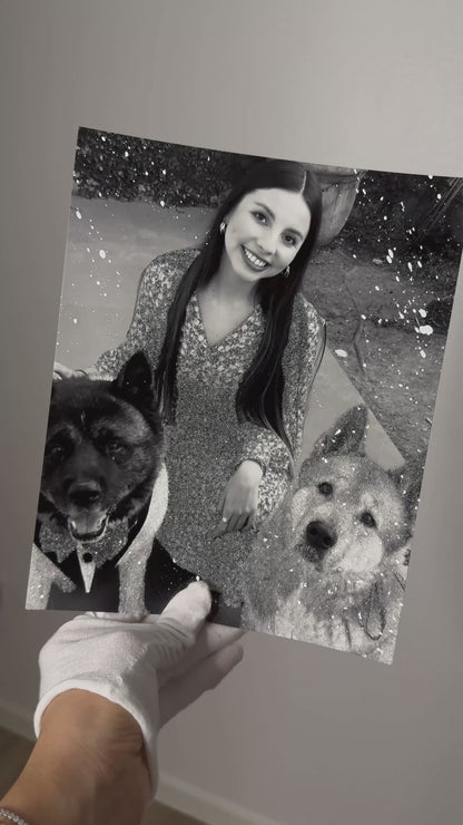 Pet Glitter Photo Prints