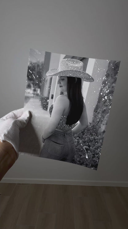 Self Portrait Glitter Photo Prints