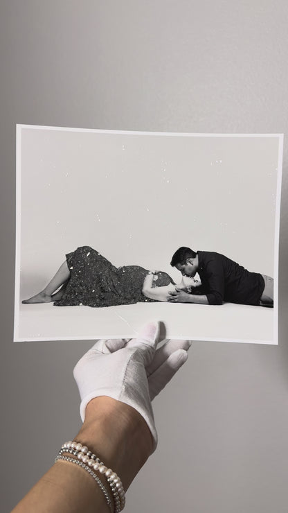 Pregnancy Glittered Photo Prints