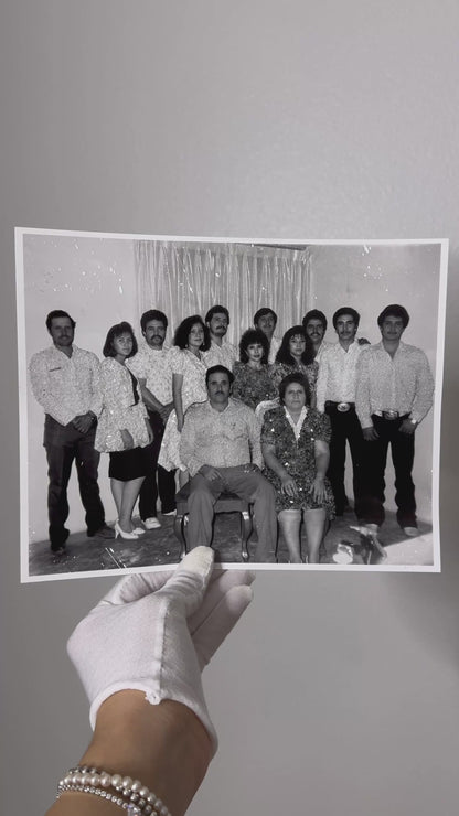 Family Glitter Photo Prints