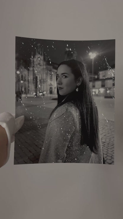 Self Portrait Glitter Photo Prints